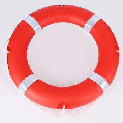 28/23 Inch Boat Safety Throw Ring Set, 98.4FT Floating Lifesaving Rope, 2.5/1.5 KG International Standard, Outdoor Professional Throwing Ring Rope Rescue Lifeguard Lifesaving
