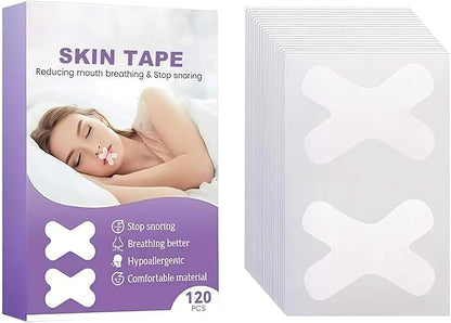 Mouth Tape for Sleeping(120 Pack) Finger Tape - Medical Tape - Foot Tape - No Sticky Residue & Easy to Tear - for Rock Climbing, Jiu-Jitsu, Finger Protection Tape