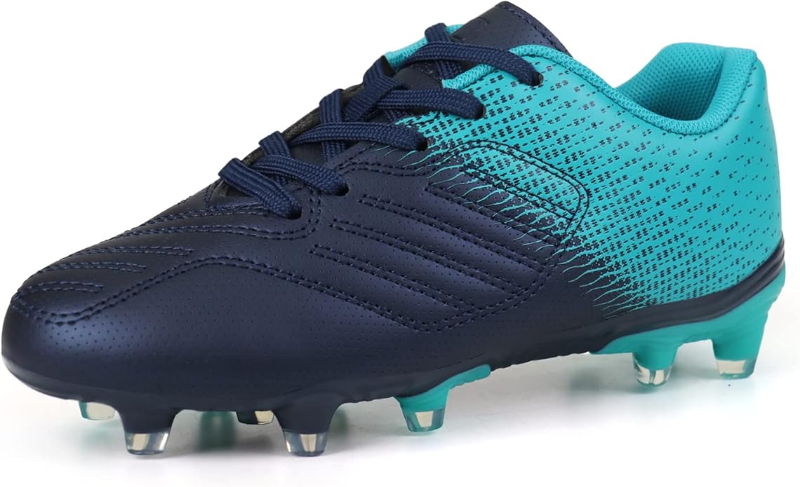 brooman Kids Soccer Cleats Boys Girls Athletic Outdoor Football Shoes