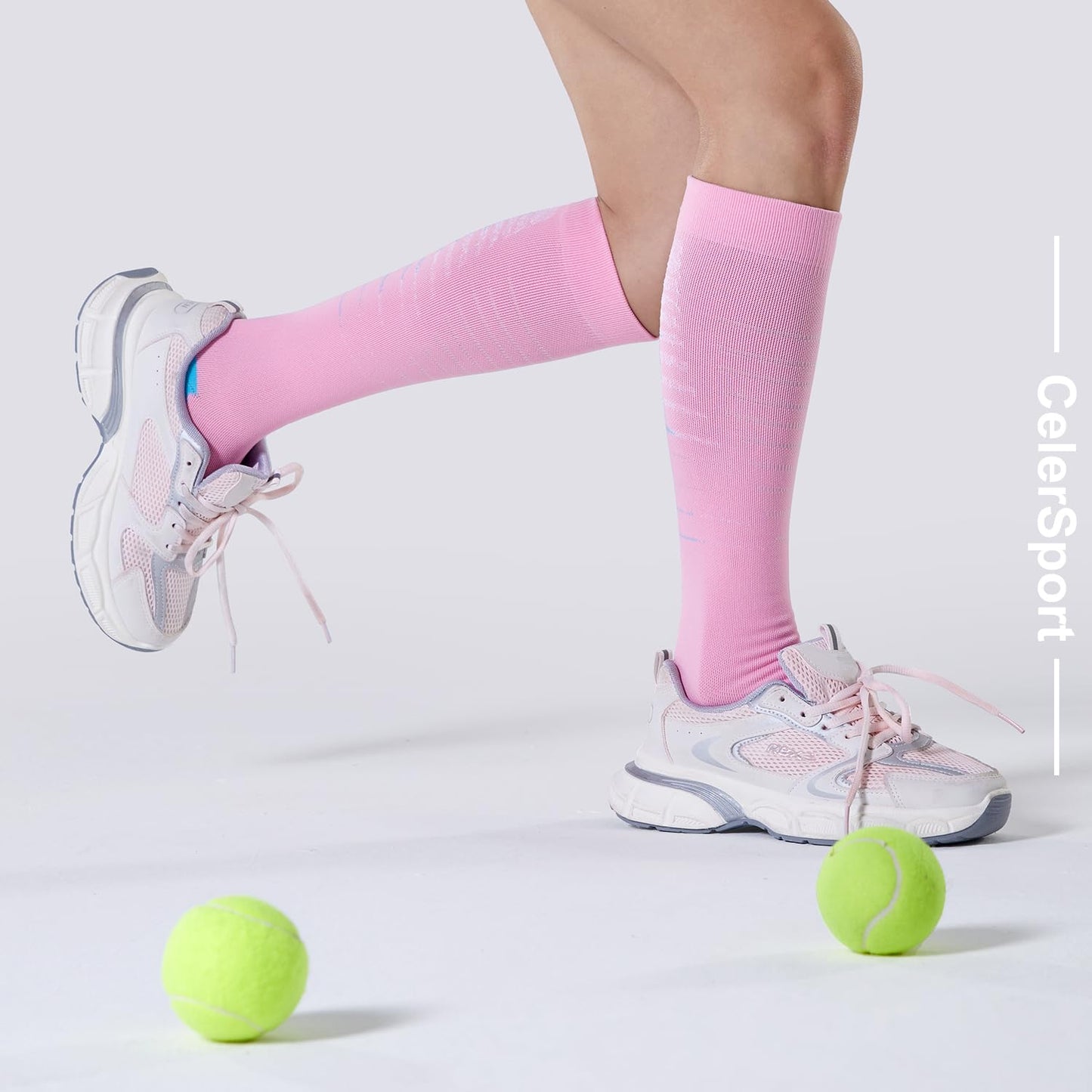 CS CELERSPORT 3 Pairs Compression Socks for Men Women