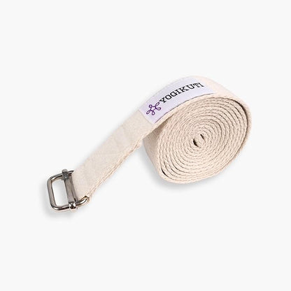 Yoga Strap - Adjustable D-Ring Buckle Yoga Belt for Pilates, Gym Workouts, and Physical Therapy | Improves Sitting Posture for Women & Men