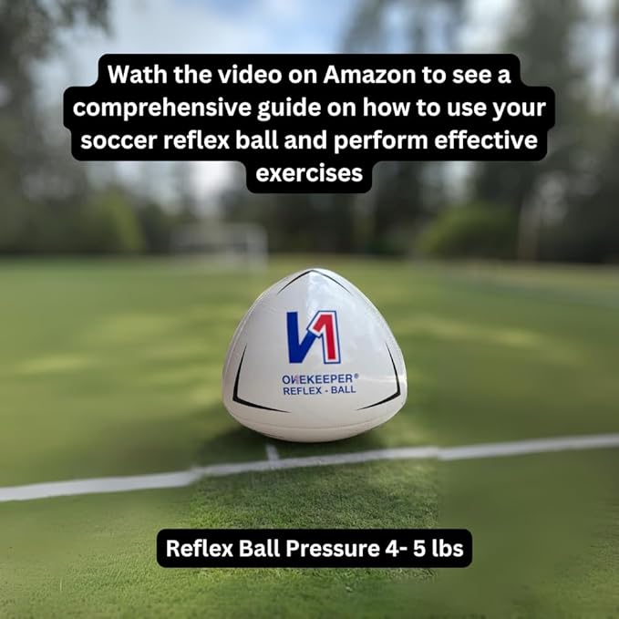 Soccer Reflex & Reaction Ball - White, Orange, Blue, Pink, and Fluo Yellow, Agility and Coordination Training for Kids and Juniors (Pump Not Included)