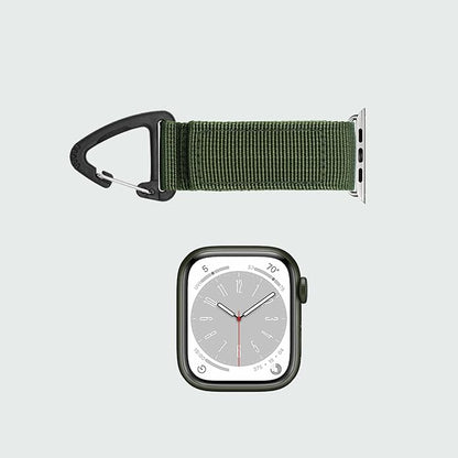 Tactical Duty Belt Keychain Compatible with Apple Watch 38mm 40mm 41mm 42mm 44mm 45mm 46mm 49mm, Watch Fob Military Braided Strap for iWatch Series 10 9 8 7 6 5 4 3 2 1, Ultra 2/Ultra/SE