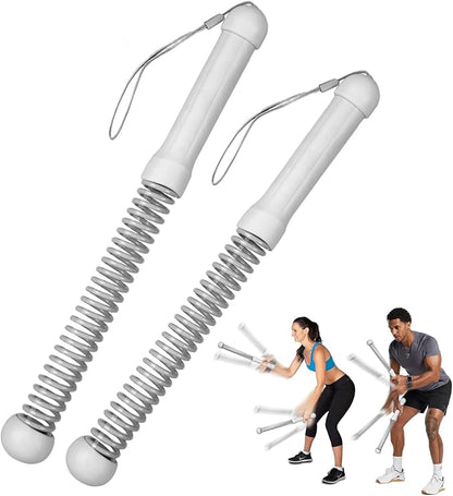 New Upgrade 2nd Generation Weighted Ropeless Battle Ropes for Home Gym,Quiet Cordless Training Rope Fitness Equipment for Women and Men,Portable Cordless Battle Rope for Home&Outdoors,2PCS(Gray)