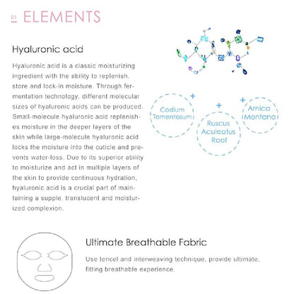 My Beauty Diary-Hyaluronic Acid Ultra Moisturizing Facial Mask, Instant Hydrating Water Type Refreshing Face Sheet Mask with Collagen for All Skin Concerns (8 Combo Pack)