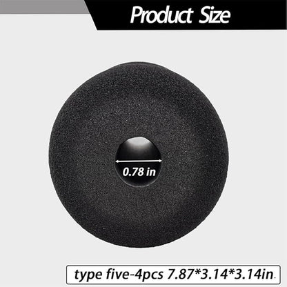 Foot Foam Pads Rollers(7.87in*3.14in*3.14in) for Exercise Machine, Inversion Table, Workout Bench, Sits Ups Replacement Parts, Home Gym Accesories