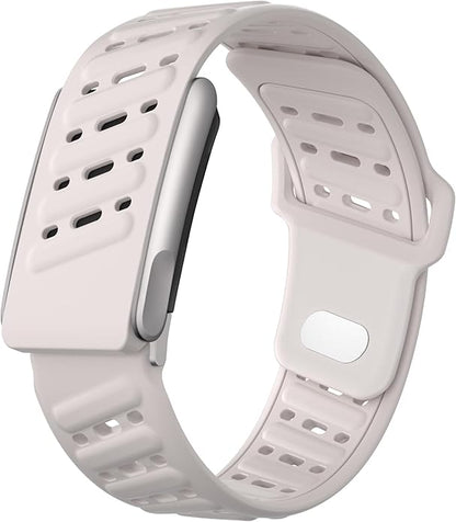 VeveXiao Rugged Comfort Silicone Wristband Compatible with WHOOP 5 | Whoop MG Band, Durable Soft Silicone Sports Loop Replacement Bands for Men Women with Metal Frame Connector