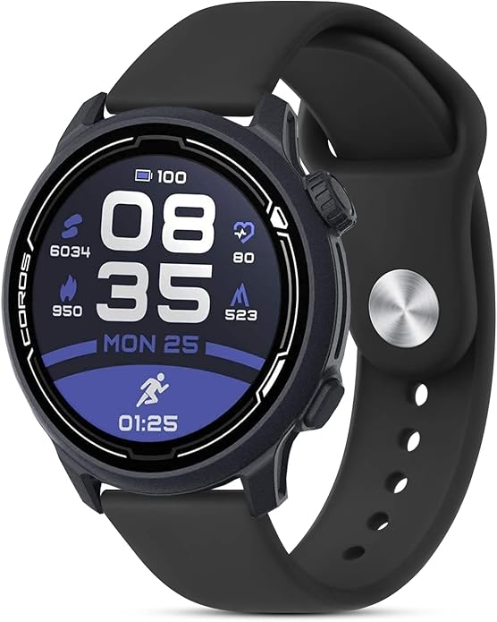 Amzpas Silicone Band for Coros PACE 2/ APEX 42mm/ APEX 2, 20mm Quick-Release Replacement Wristband Sport Strap for Men Women