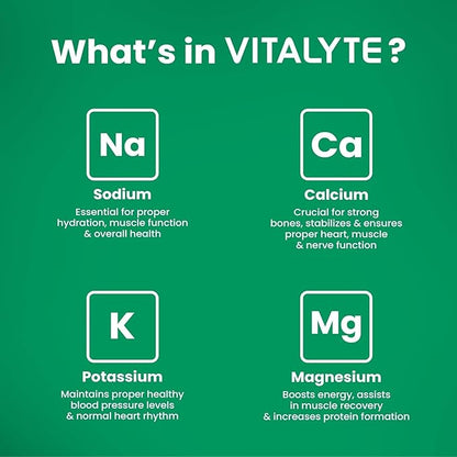 Vitalyte Electrolyte Powder Drink Mix, Isotonic Electrolyte Hydration Mix, Gluten Free Post Workout Powder, Pack of 1, 35 oz., Watermelon Flavor