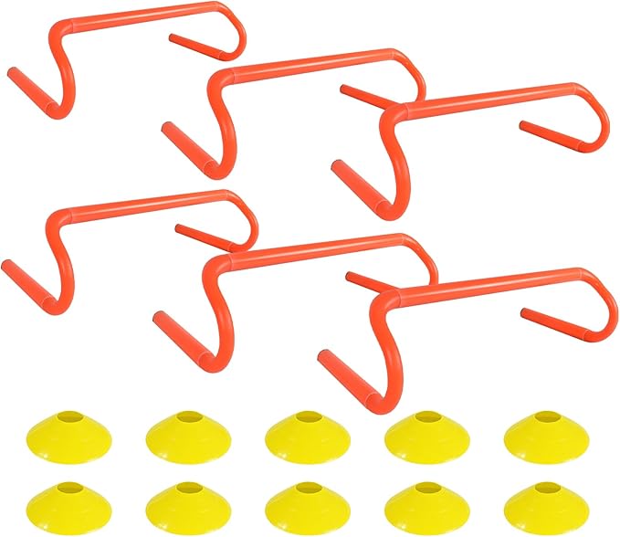 Agility Hurdles Detachable Speed Hurdles Spliced Agility Training Equipment for Soccer, Basketball and Track Drills