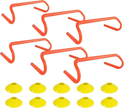 Agility Hurdles Detachable Speed Hurdles Spliced Agility Training Equipment for Soccer, Basketball and Track Drills