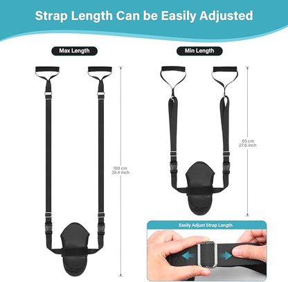 Knee Replacement Recovery Aids,Knee Surgery Recovery Equipment with Padded Handle and Foot Sleeve,Heel Slides Physical Therapy Equipment Speed Hip Recovery,Increase Range of Motion and Relieve Pain