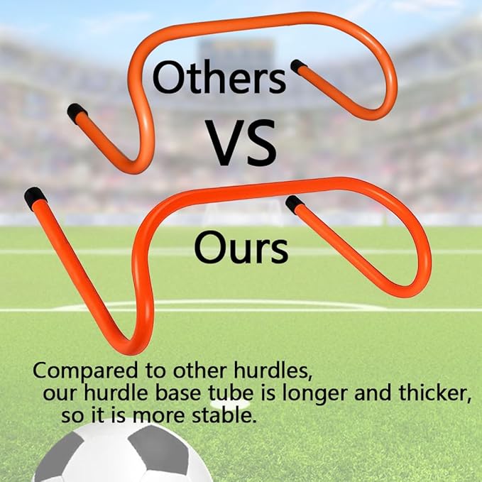 12 Hurdles Training Speed Agility Training Durable with 10 Marker Cone