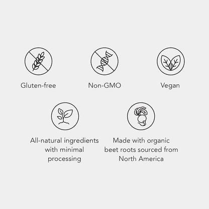 Aged Beet Root Capsules - Beet Pills for Stamina - Organic Beet Root Powder - Nitric Oxide Supplement - Nitrate No Sugar - 30 Capsules - Beet Root Supplement - Super