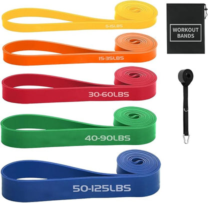 Exercise Bands Resistance Bands for Working Out,Pull Up Bands Set,at Home Workout Equipment,Workout Bands for Men and Women,Stretch Bands for Exercise