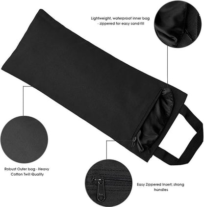 Yoga Sand Bag, Cotton Unfilled for Yogas, Weights & Resistance Training, Portable Weightlifting Sandbag