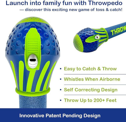 GETMOVIN SPORTS THROWPEDO - The Ultimate Long-Distance Underhand Throw and Catch Game with Self-Correcting Technology for Pinpoint Accuracy - Patent Pending