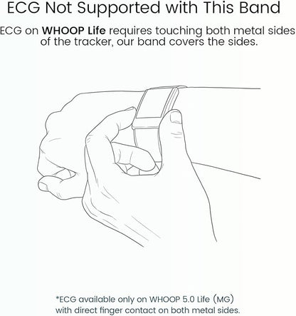 Arm Band Compatible with Whoop 5.0 Bicep Band, Soft Breathable Nylon Adjustable Strap with Case for Whoop 5.0 One Peak MG/LIFE (ECG Not Support)