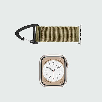 Tactical Duty Belt Keychain Compatible with Apple Watch 38mm 40mm 41mm 42mm 44mm 45mm 46mm 49mm, Watch Fob Military Braided Strap for iWatch Series 10 9 8 7 6 5 4 3 2 1, Ultra 2/Ultra/SE