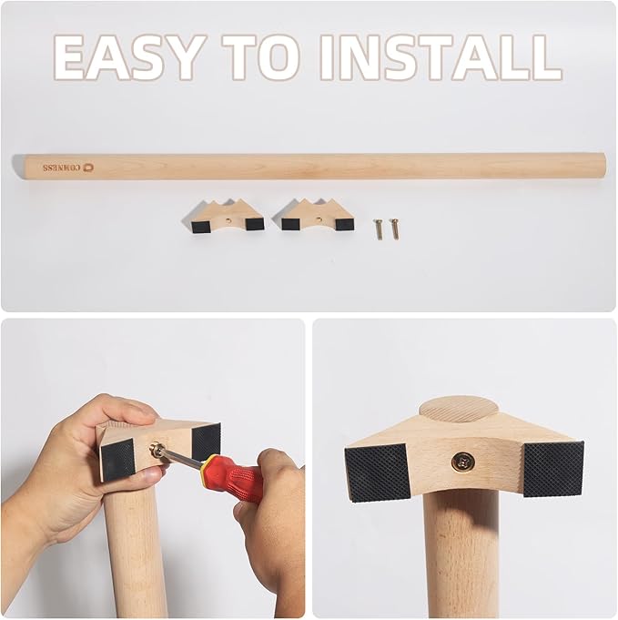 Versatile 40 Inch Beech Wood Balance Beam for Home Use - Enhance Balance, Ankle Strengthener Foot Exerciser for Sprained, Physical Therapy Purposes for Plantar Fasciitis Relief