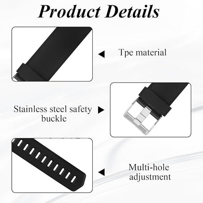 Watch Bands Replacement for ID115plus HR, Very Fit Pro Activity Fitness Tracker Wrist Bands Set, Multicolor Veryfitpro Smart Watch Strap Replacements