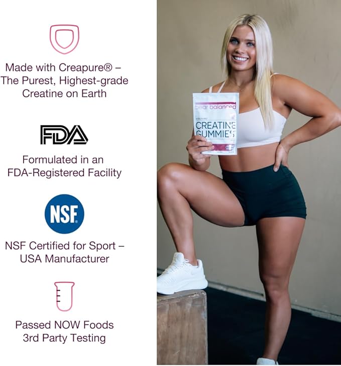 Creatine Gummies for Men & Women - Creatine Monohydrate, L-Theanine, L-Tyrosine & B12 for Muscle Growth, Strength, and Focus, Watermelon Burst, 2 Pack