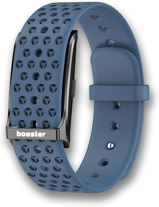 Booster Smart Bracelet, Wearable Activity & Fitness Tracker Band, 24H Sleep Tracker, All-Day Continuous Heart Rate Blood Pressure Stress HRV Monitor, 120+ Sport Modes Smart Wristband, Silicone Navy