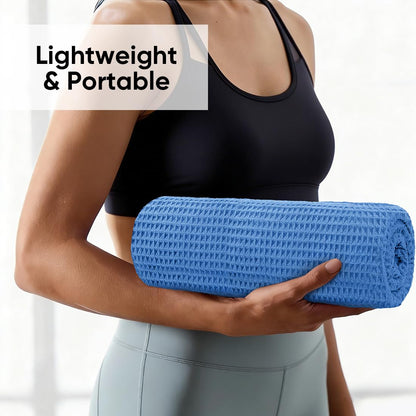 HOMEXCEL 2PK Yoga Mat Towels for Hot Workout, Ultra-Absorbent, 26.5" x 72"