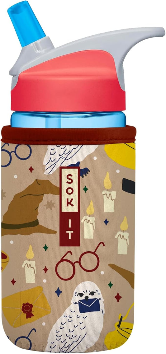 Sok It BotlSok Water Bottle Sleeve Insulated Neoprene Cover (Horcrux, Fits 12oz CamelBak or Nalgene)