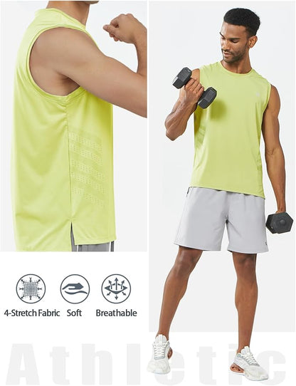 NORTHYARD Men's Athletic Workout Tank Top Running Gym Sleeveless Shirts Quick Dry Lightweight Training Sport Muscle Tank
