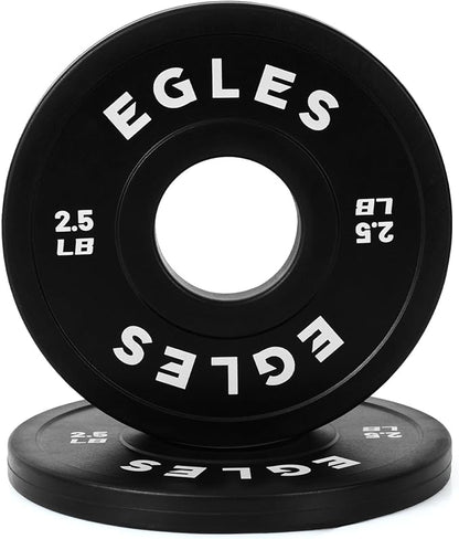 Egles Change Plates Set 1.25LB, 2.5LB, 5LB - Rubber-Coated Weight Plates in Pairs, Olympic Bumper Plates, Color-Coded, IWF Standard, Fit 2-Inch Barbells Strength Training Weight Plates Gym & Fitness
