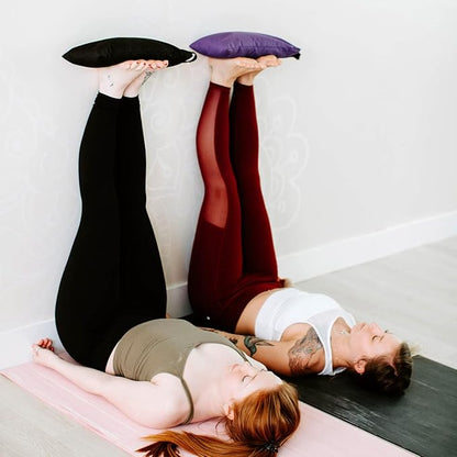 Hugger Mugger 10lb Yoga Sandbag - Adds Weight to Your Poses, Zipper Cover, Sturdy Handle, Silica Sand Filling, Durable Material