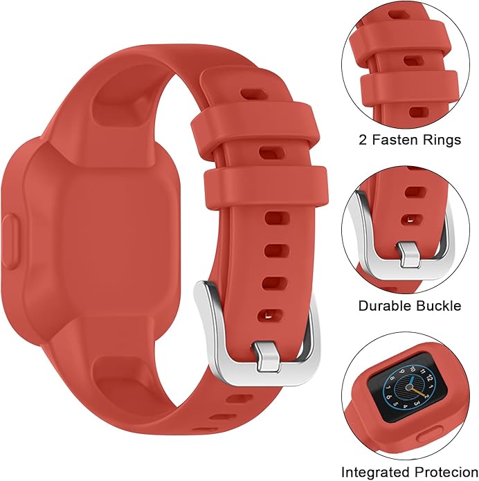 Meliya Silicone Band for Garmin Vivofit Jr 3 Bands, Soft Silicone Replacement Wristband Adjustable Sport Straps for Garmin Vivofit jr. 3