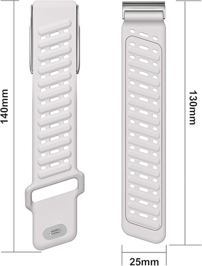 VeveXiao Rugged Comfort Silicone Wristband Compatible with WHOOP 5 | Whoop MG Band, Durable Soft Silicone Sports Loop Replacement Bands for Men Women with Metal Frame Connector