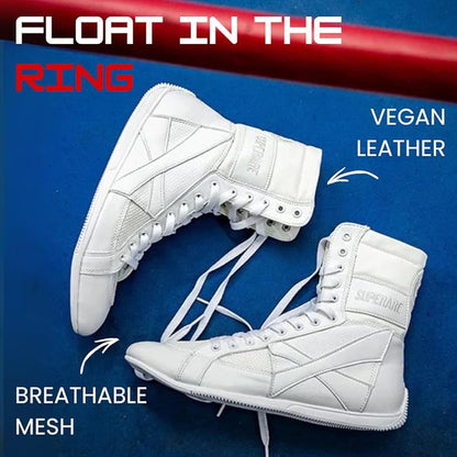 Superare Boxing Shoes – MMA Kick Boxing Pro Fighting Boots and Training Workout Shoes for Men and Women