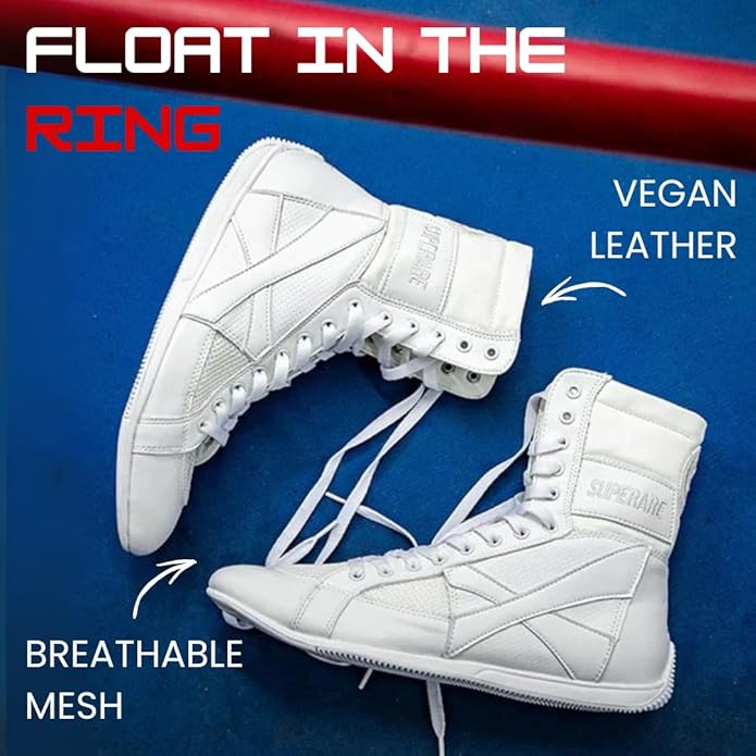 Superare Boxing Shoes – MMA Kick Boxing Pro Fighting Boots and Training Workout Shoes for Men and Women