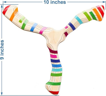 Returning Boomerang for Beginners – Easy to Throw, Boomerang That Comes Back, Handcrafted Returning Flying Toy Made of Plywood, Fun Outdoor Game, Thin, Lightweight and Safe to Use