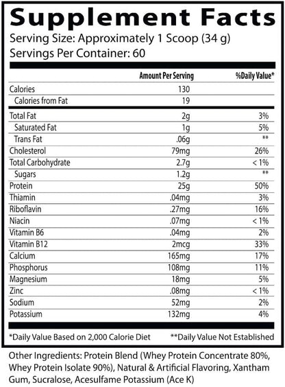 Insane Labz Insane Whey,100% Muscle Building Whey Protein, Post Workout, BCAA Amino Profile, Mass Gainer, Meal Replacement, 5lbs, 60 Srvgs, (Vanilla)