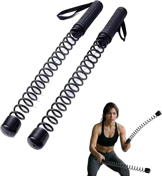Ropeless Battle Ropes(2PCS) Portable Workout Ropes for Home Gym,Suitable for HIIT Workout,Muscle Training,Low-Impact Cardio Training Quiet Fitness Equipment Home Gym Equipment for Men & Women