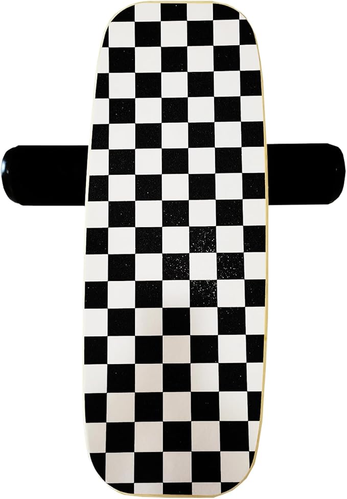 Balance Board Surf Trainer with Adjustable Stoppers - 2 Different Distance Options Balance Board for Surfing, Snowboarding, Skiing, Skateboarding, 300lbs Capacity