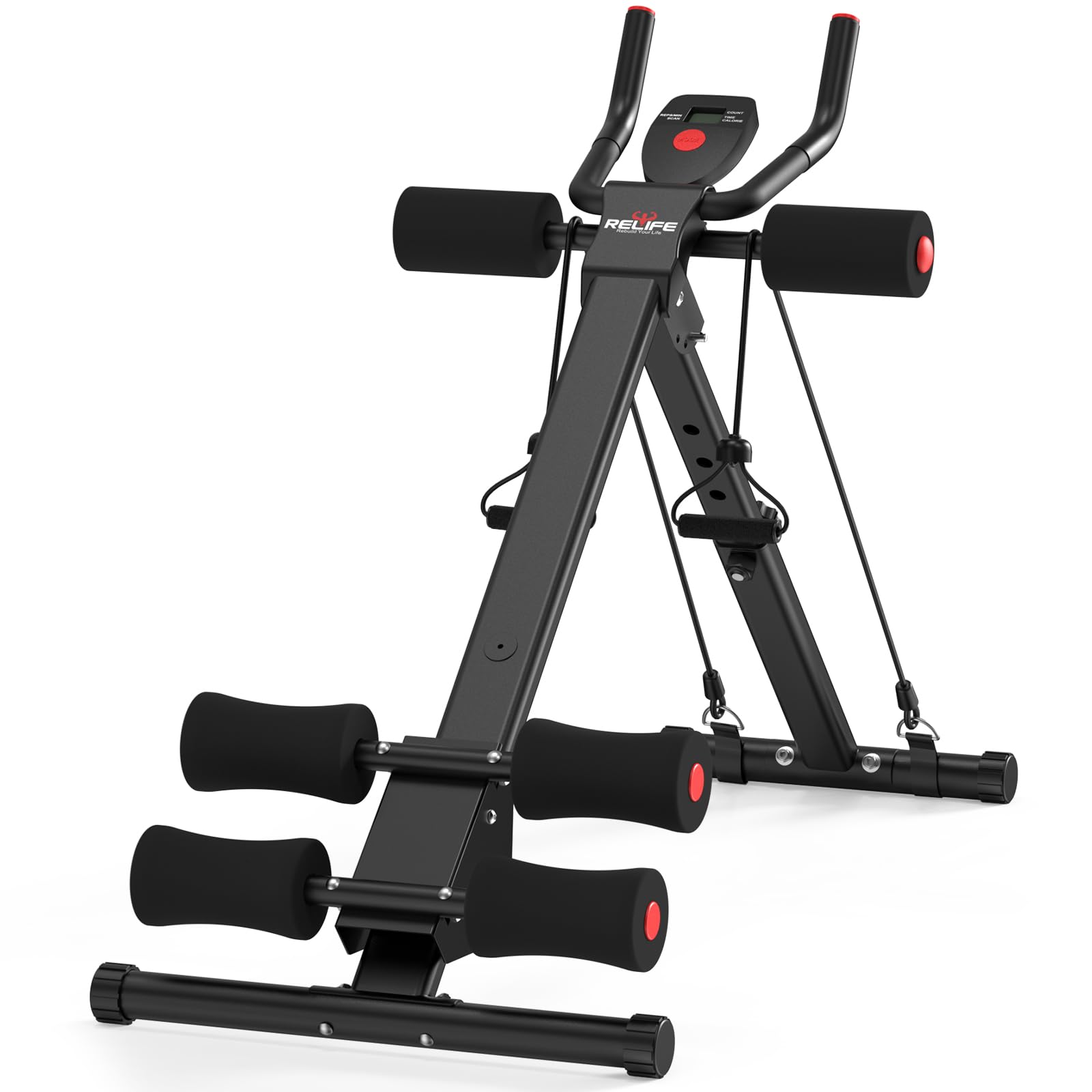 RELIFE REBUILD YOUR LIFE AB Workout Machine Adjustable Ab Trainer Machine