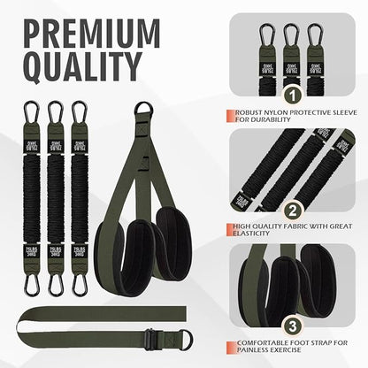 LEEKEY Resistance Bands, Exercise Bands with Handles,Pull Up Assist Bands - Bands for Working Out,Band for Men and Women Fitness Training, Physical Therapy,Home Workouts