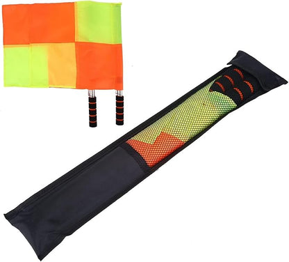 2PCS 18IN Flag Soccer Linesman Flag, Soccer Referee Flags, Red and Yellow Referee Flags Suitable for Football and Hockey Training and Competitions