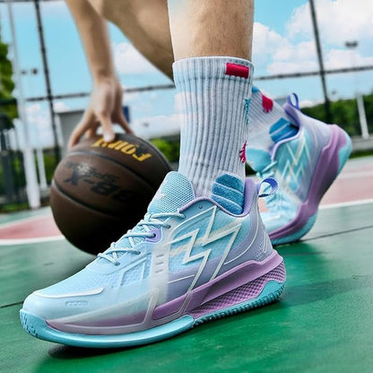 Women Basketball Shoes Fashion Sneakers Comfortable Unisex Athletic Lightweight Non Slip Outdoor Sport Volleyball Shoes