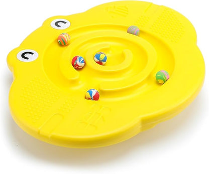 Maze Balance Board for Kids Plastic Wobble Rocker Balance Board with Mini Balls Load 170lb for Balancing Exercise Equipment Game Girls Boys Physical Therapy, 18.5 x 14.57 Inches