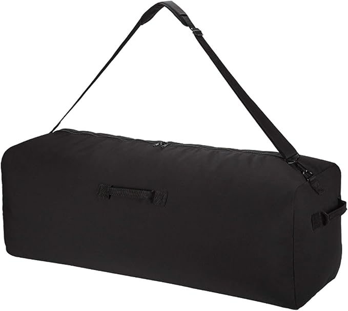 42 Inch Canvas Duffel Bag 150L Extra Large Luggage Duffle for Travel Sport and Camping - Black
