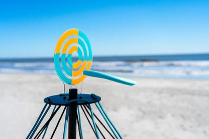 Waboba Hitman Flying Disc Target Game, 2 in 1 Foldable Throwing Garden Game with 4 Silicone Wingman Discs Included, Fun for All Ages, One Size