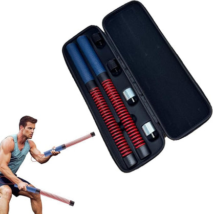 2PCS Ropeless Battle Rope,Adjustable Weight Battle Rope,Battle Ropes for Home Gym, Portable Exercise Ropes for Strength Training and Aerobic Exercise, Core Muscle Training