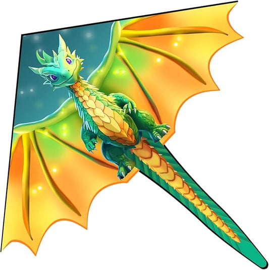 Xida Kites for Kids Ages 4-8, Large Kite for Adults, Easy to Fly Beach Kites with Handle and