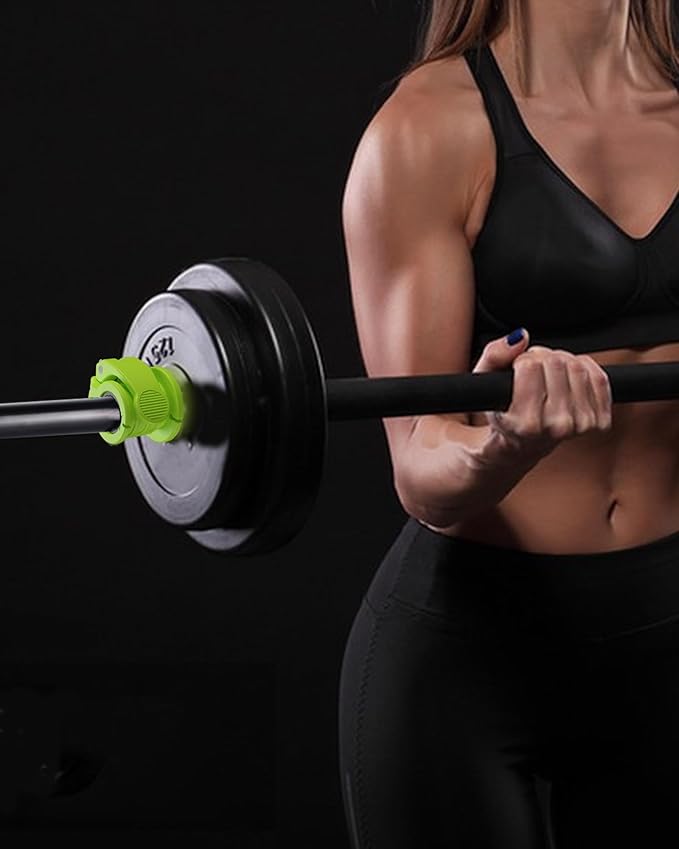 Barbell Clips 1 Inch Quick Release Weight Clamps 0.9-1.18inch Multi-Size Adjustable Olympic Clamps for Bars